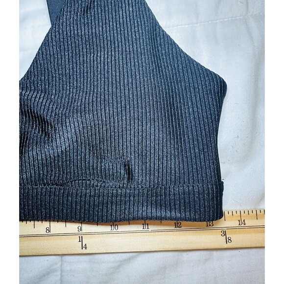 AERIE Offline Shiny Ribbed Stretch‎ Medium Support Sports Bra SIZE MEDIUM - Picture 7 of 7
